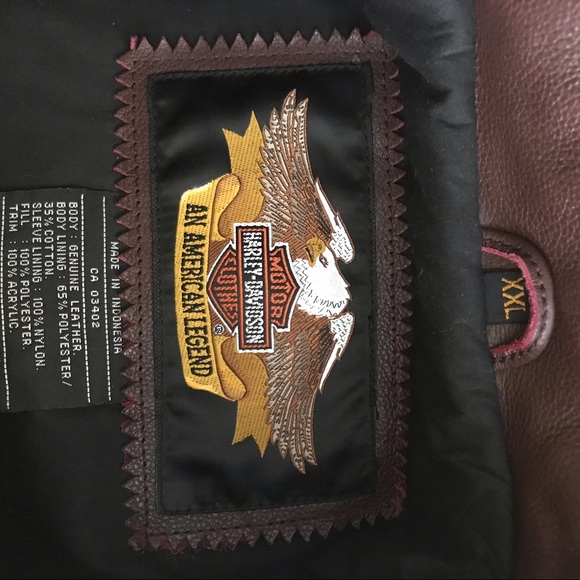 Harley Davidson 95th ANNIVERSARY Black & Brown Lea - Picture 7 of 10